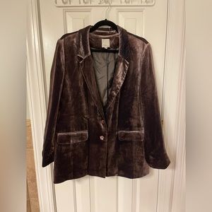 Velvet blazer